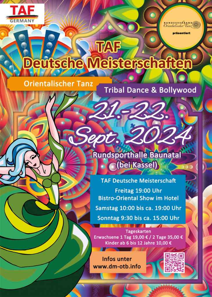 Melanie als Wertungsrichterin bei der Deutschen Meisterschaft Orientalischer Tanz, Tribal Dance & Bollywood