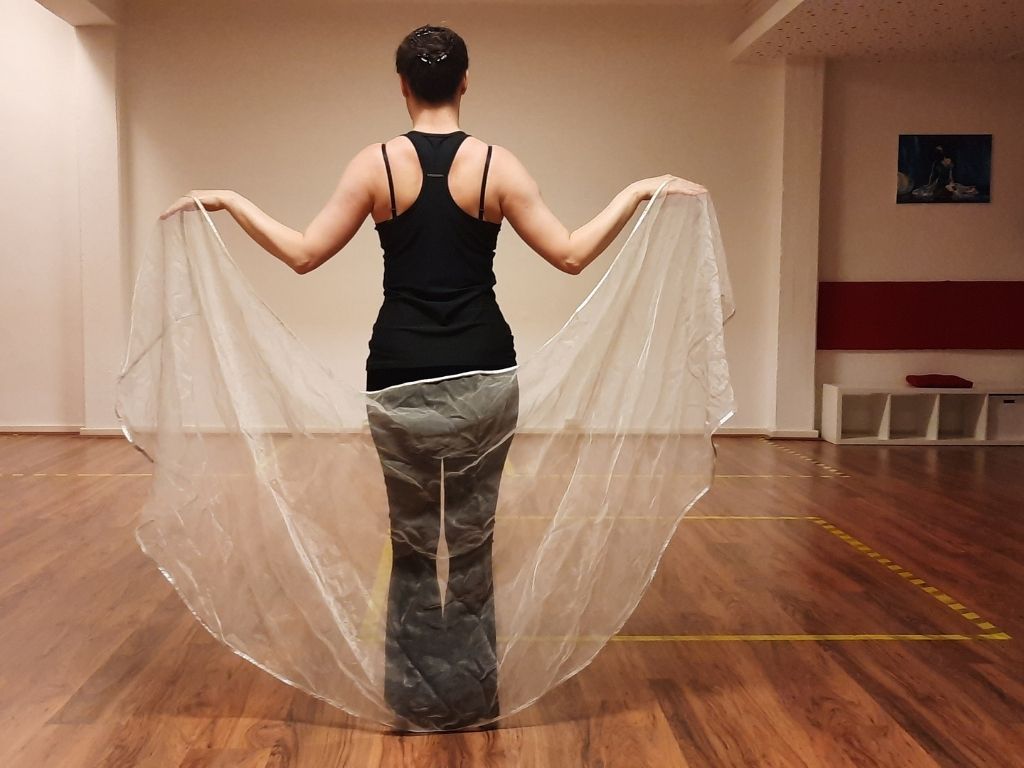 Die "Fledermaus" oder auch "Hühnerflügel mit Schleier"